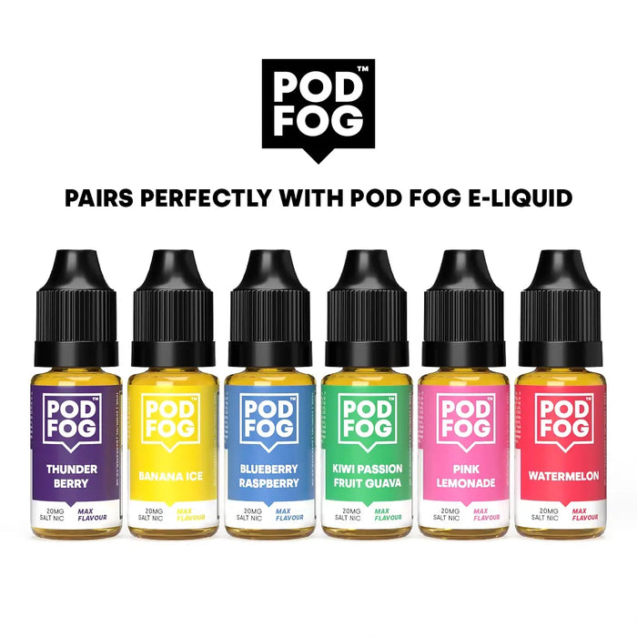 Paired with Pod Fog E-Liquid