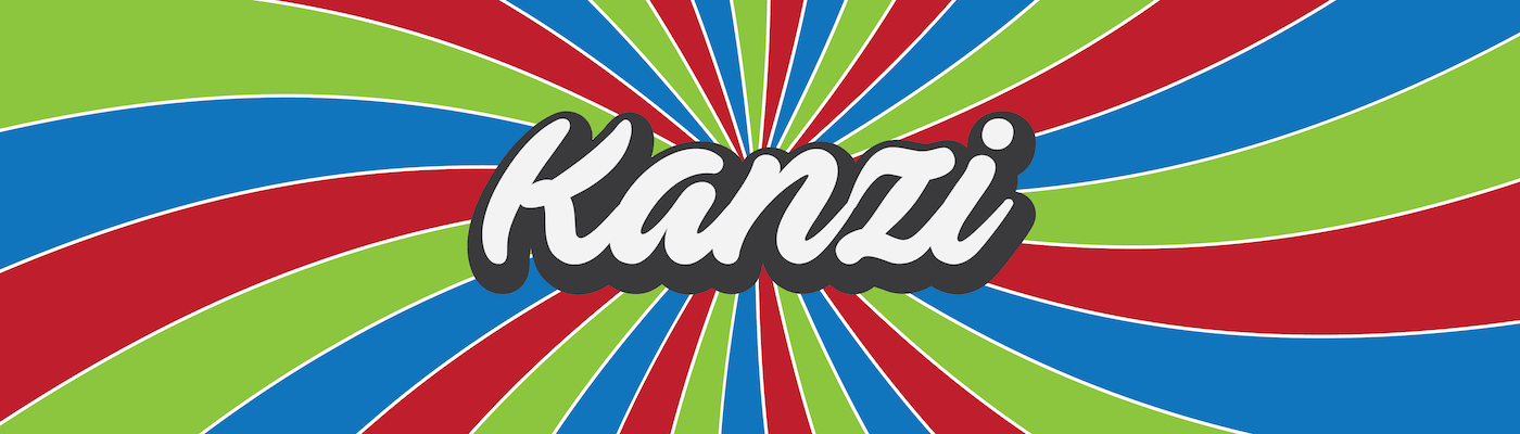 Colourful image with Kanzi logo