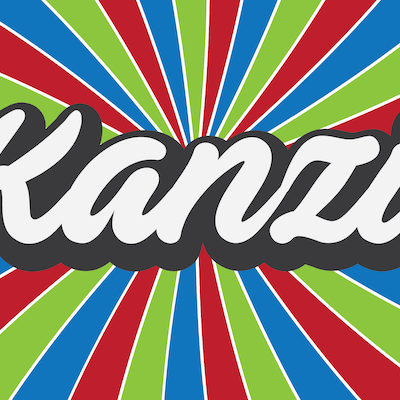 Colourful image with Kanzi logo