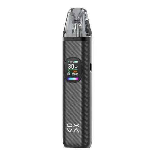 Oxva Xlim Pro V2 vape device with TFT color display and sleek carbon design, ideal for enhanced vaping experience.