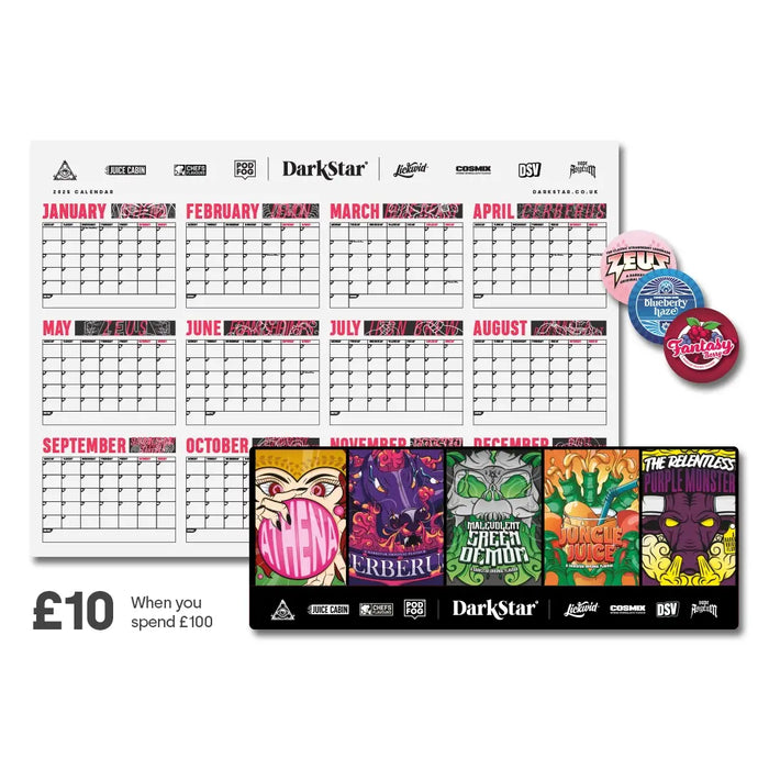 Vape Mat, Calendar & Sticker Bundle