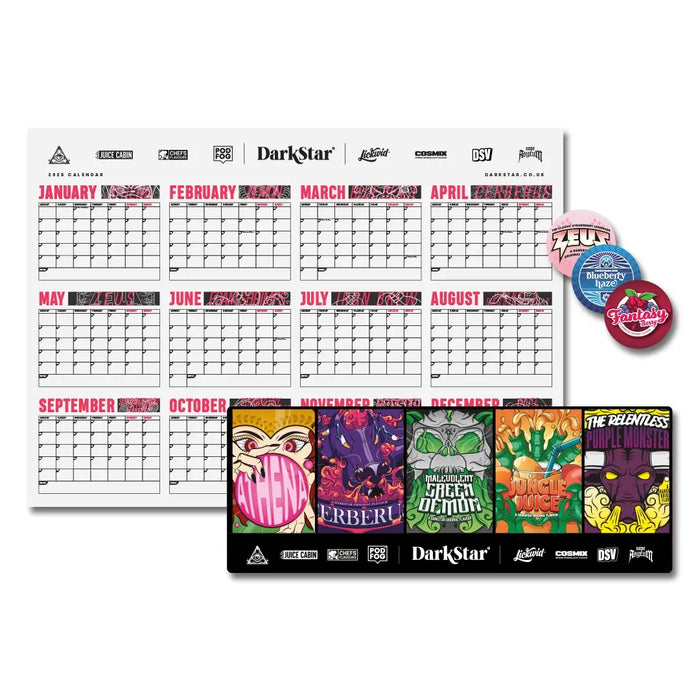 Vape Mat, Calendar & Sticker Bundle