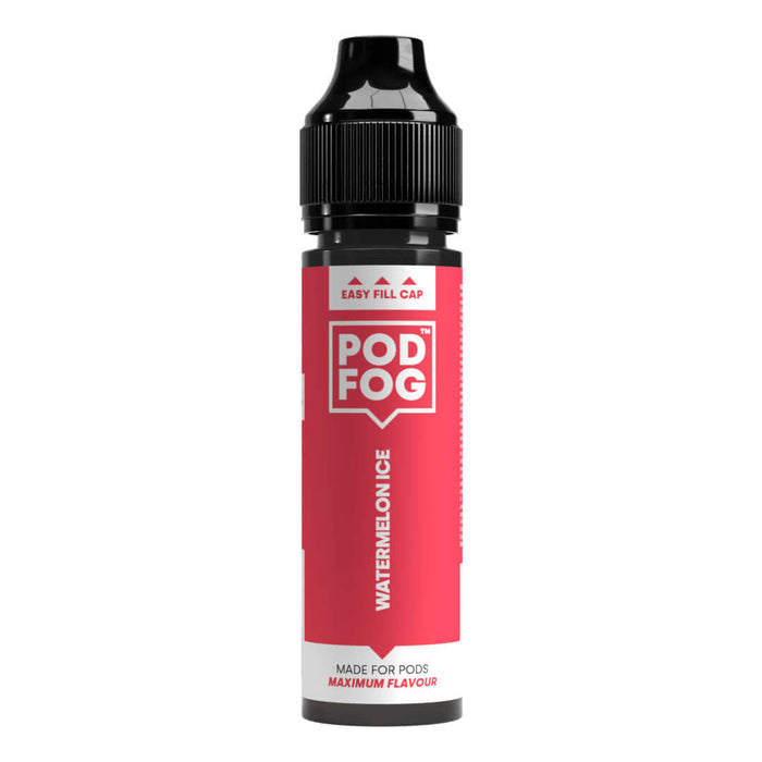 POD FOG Watermelon Ice 60ml Long Fill e-liquid bottle for pod devices with easy fill cap and maximum flavor.